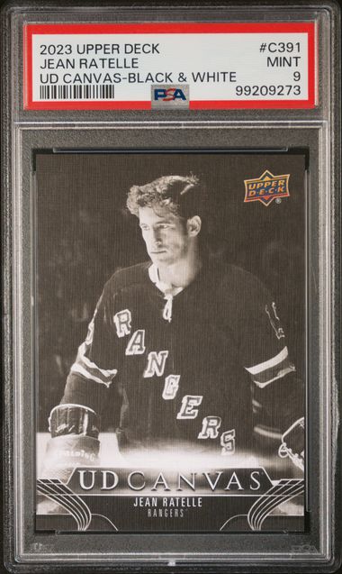 2023 Upper Deck Jean Ratelle Canvas B&W #C391 PSA 9