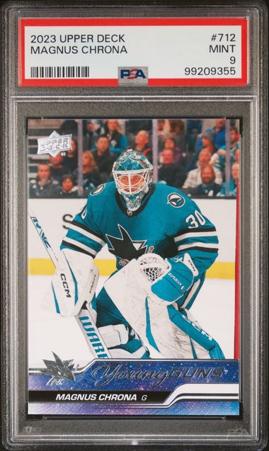2023 Upper Deck Magnus Chrona Young Guns #712 PSA 9
