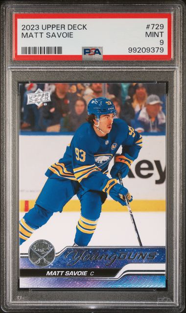 2023 Upper Deck Matt Savoie Young Guns #729 PSA 9