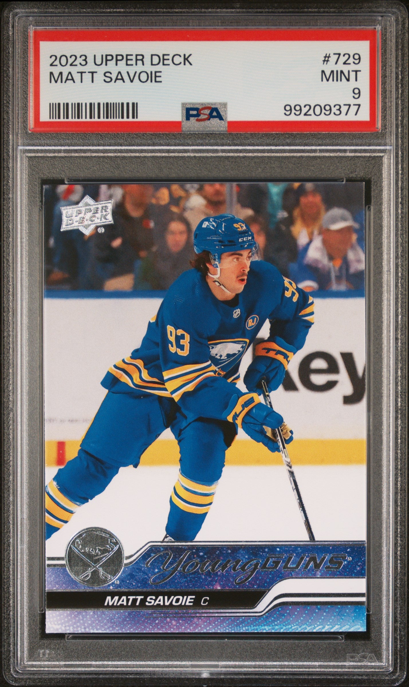 2023 Upper Deck Matt Savoie Young Guns #729 PSA 9