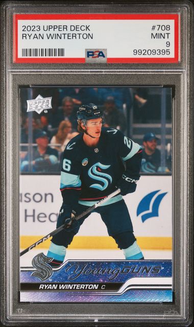 2023 Upper Deck Ryan Winterton Young Guns #708 PSA 9