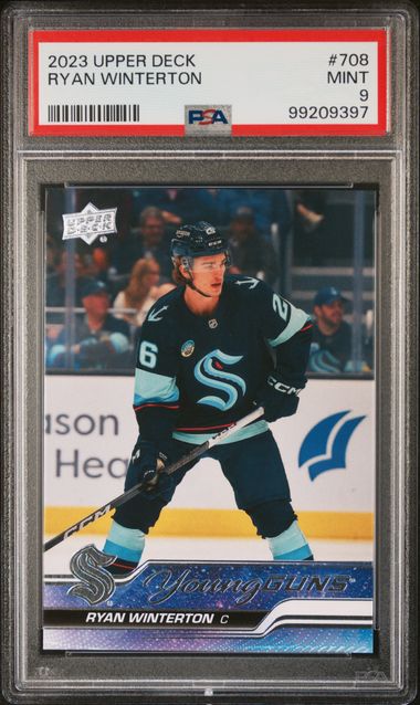 2023 Upper Deck Ryan Winterton Young Guns #708 PSA 9