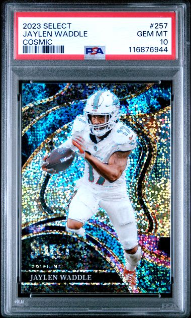 2023 Panini Select Jaylen Waddle Cosmic PSA 10