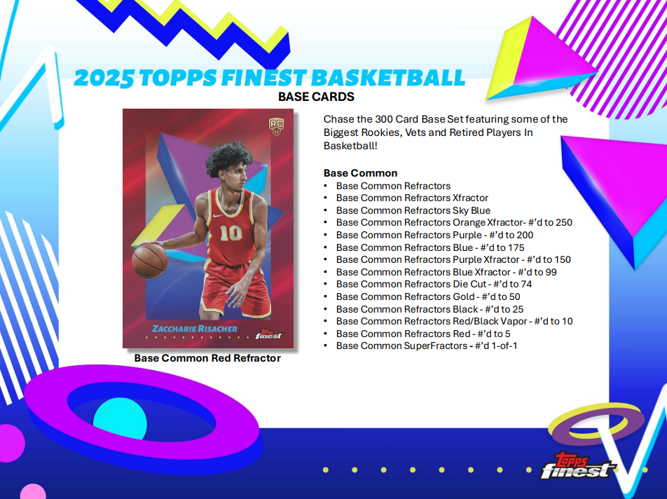 2024-25 Topps Finest NBA Basketball Hobby Box