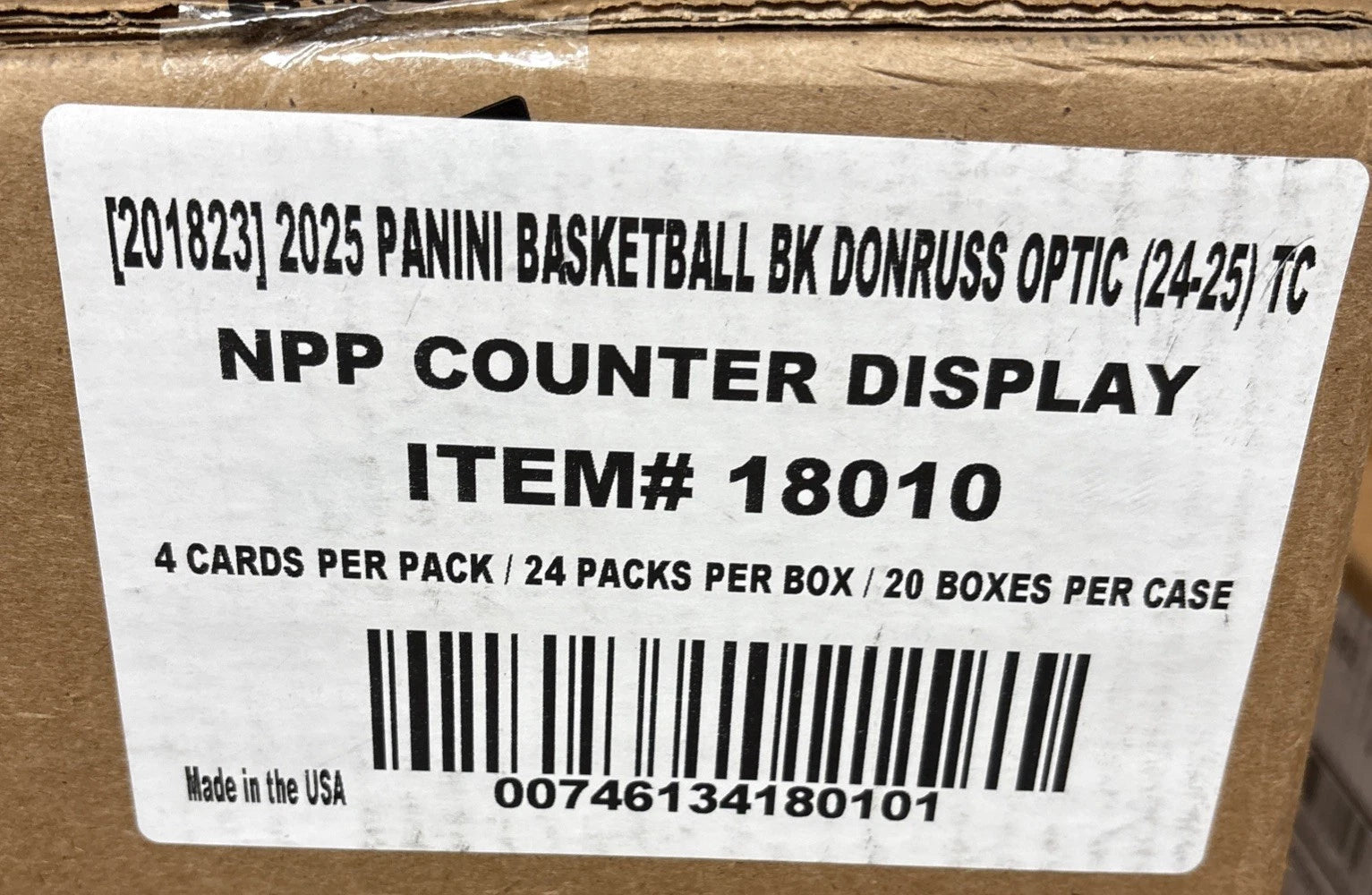 2024-25 Panini Donruss Optic Basketball Retail (20-Box Case)