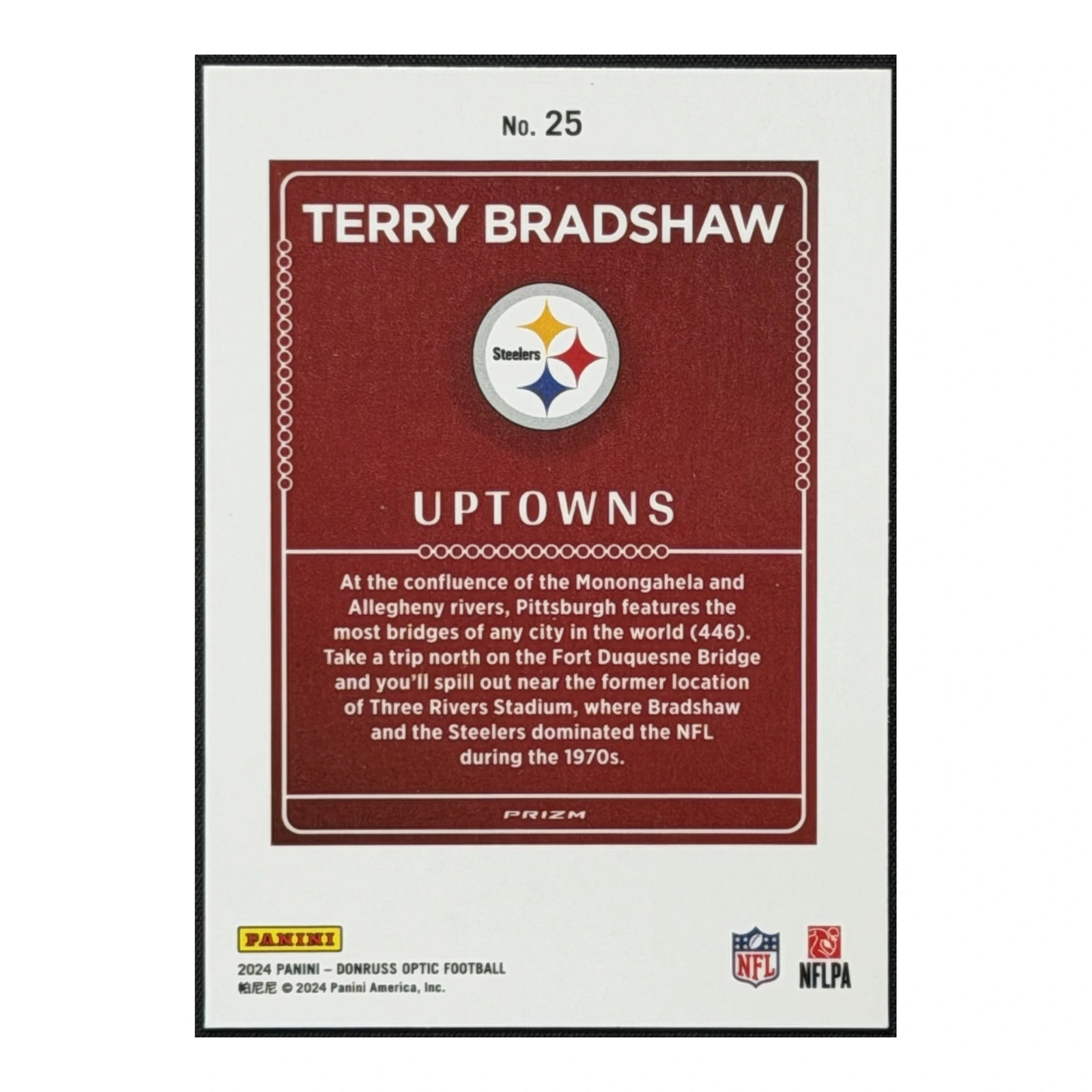 2024 Donruss Optic Terry Bradshaw Uptown SSP