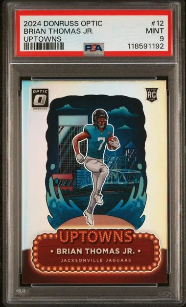 2024 Donruss Optic Brian Thomas Uptowns RC PSA 9