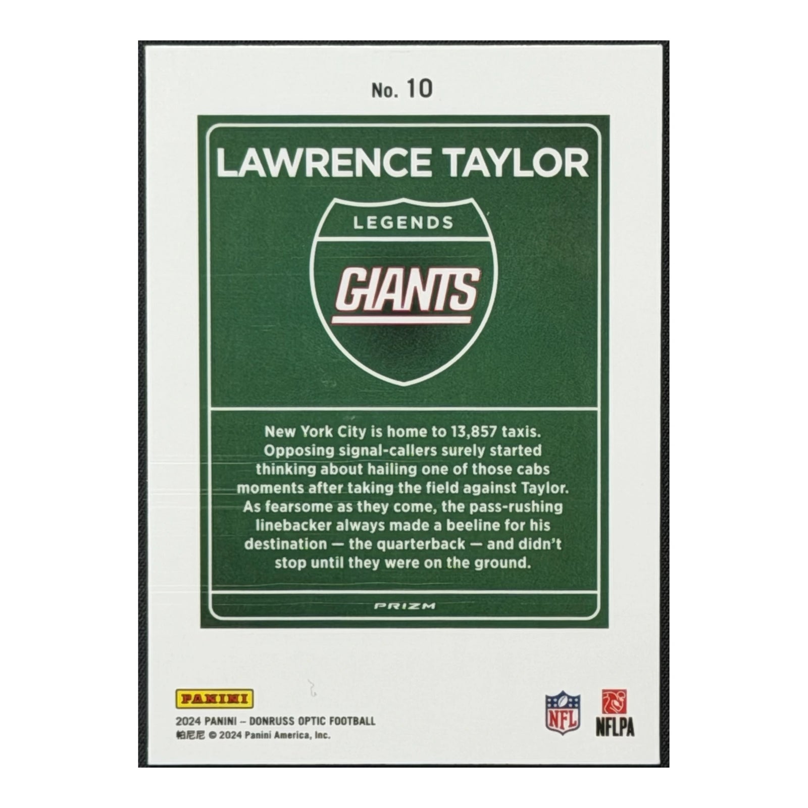2024 Donruss Optic Lawrence Taylor Downtown Legends #10