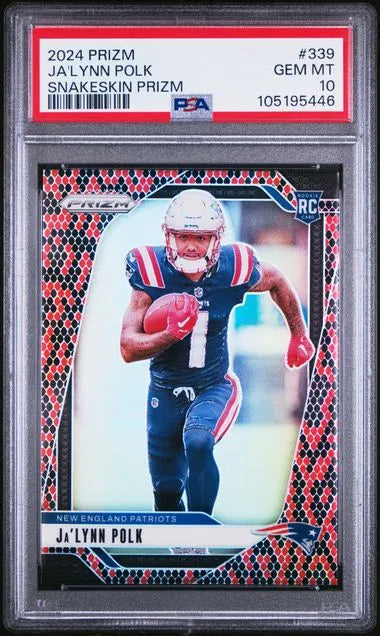 2024 Panini Prizm Ja’lynn Polk Snakeskin RC #339 PSA 10 (POP 2)