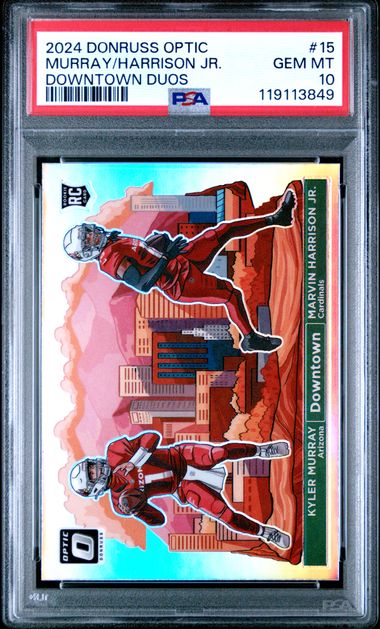 2024 Donruss Optic Murray/Harrison Jr. Downtown Duos PSA 10