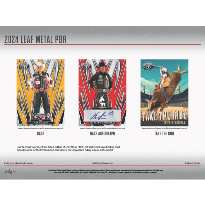 2024 Leaf Metal Professional Bull Riders PBR Hobby Box