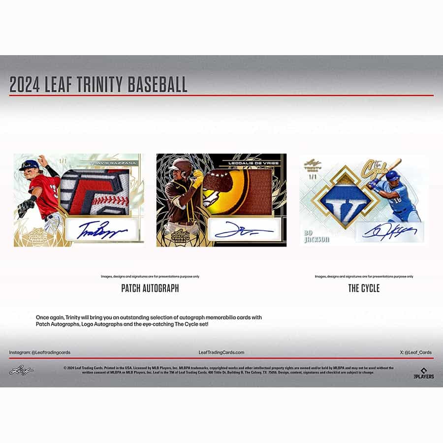 2024 Leaf Trinity Baseball Hobby Box