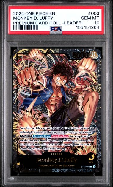 2024 One Piece Monkey D. Luffy Premium Coll. Leader PSA 10