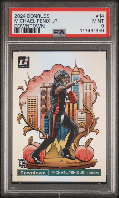 2024 Panini Donruss Michael Penix Jr. Downtown #14 PSA 9