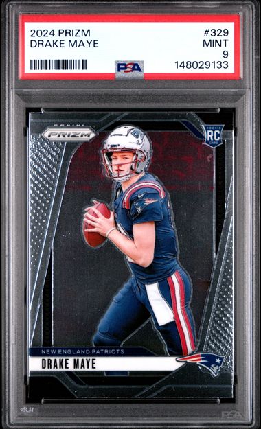 2024 Panini Prizm 329 Drake Maye PSA 9