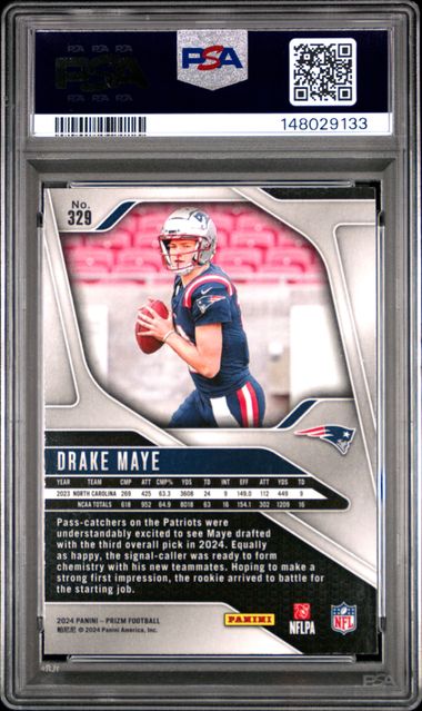 2024 Panini Prizm 329 Drake Maye PSA 9