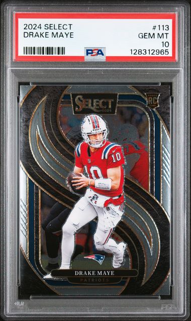 2024 Panini Select Drake Maye #113 PSA 10