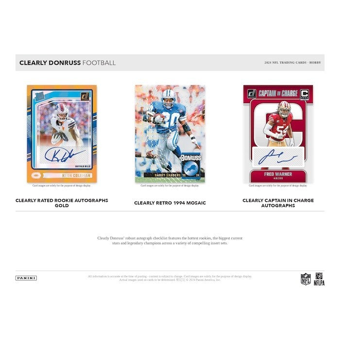 2024 Panini Clearly Donruss Football Hobby Box