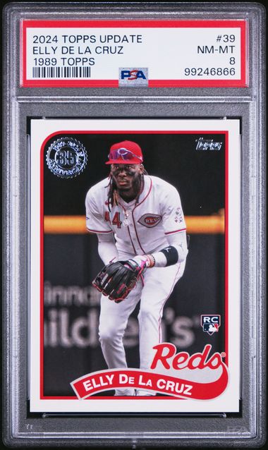 2024 Topps Update 1989 Elly De La Cruz RC PSA 8