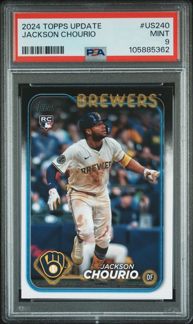 2024 Topps Update Jackson Chourio RC PSA 9