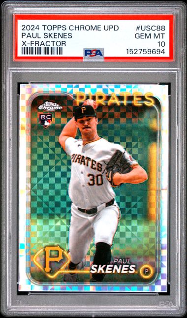2024 Topps Chrome Update Paul Skenes RC X-Fractor PSA 10