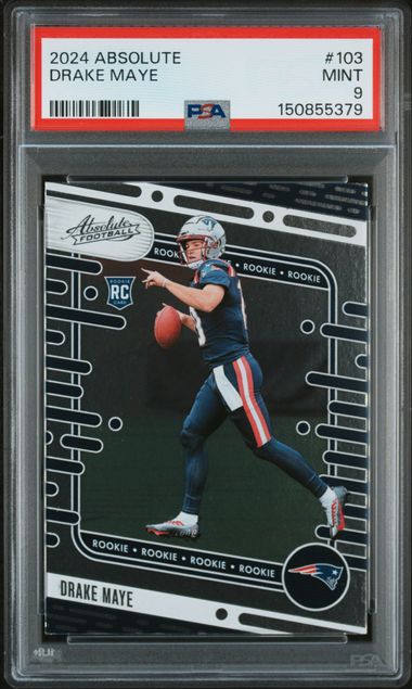 2024 Panini Absolute 103 Drake Maye PSA 9