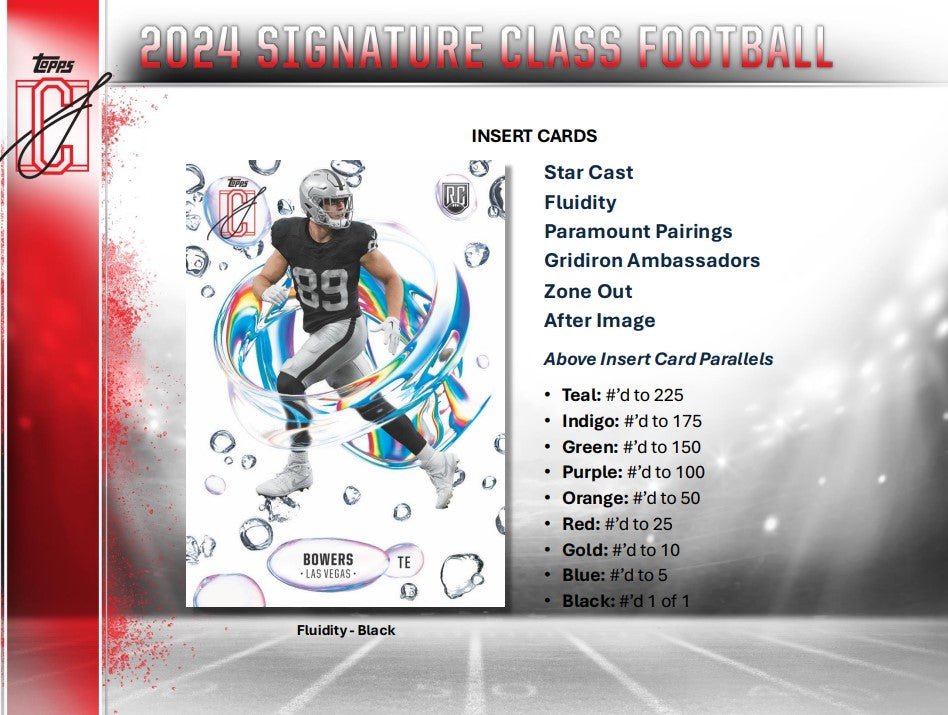 2024 Topps NFL Signature Class Hobby Box