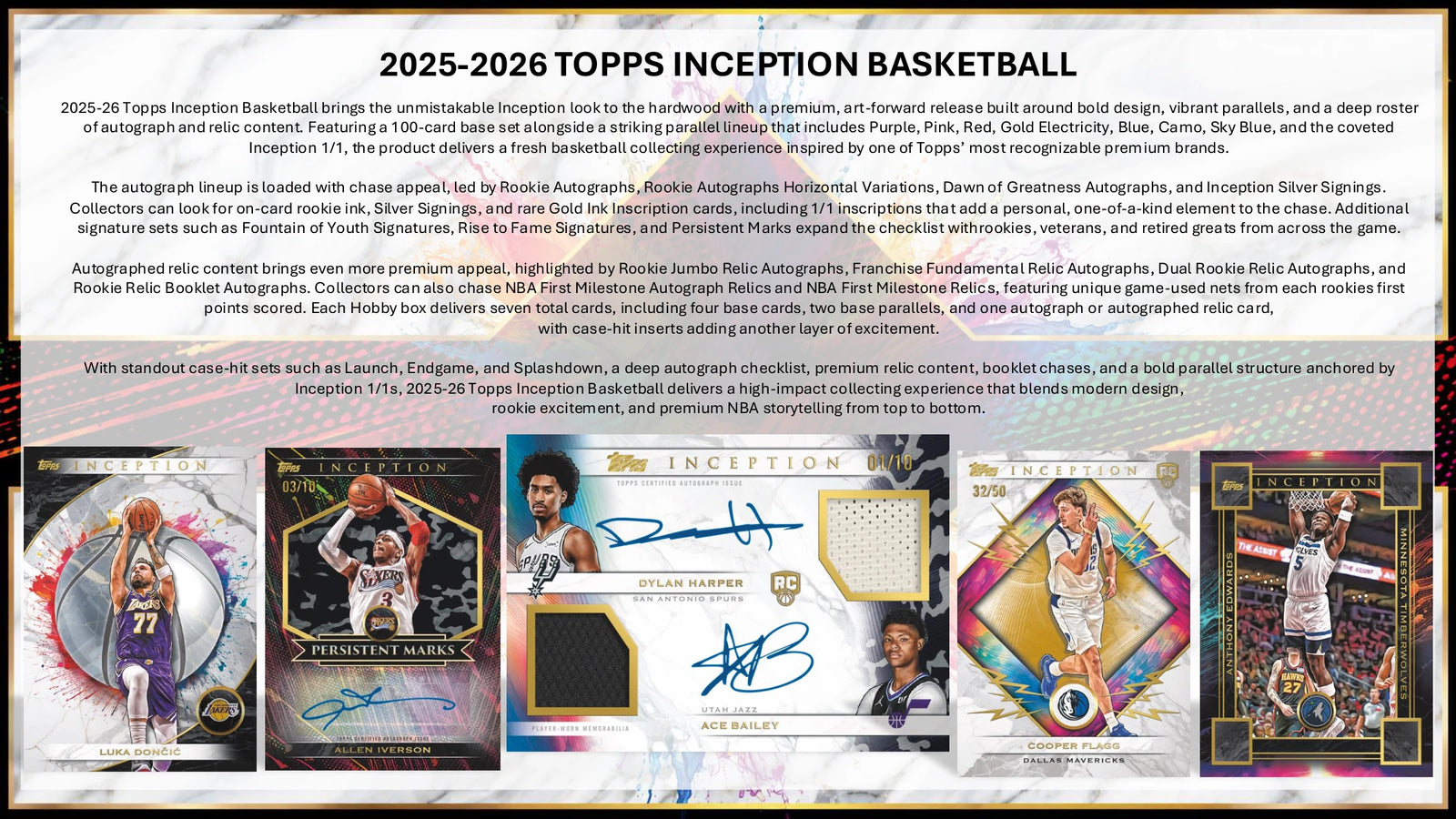 2025-26 Topps Inception Basketball Hobby Box