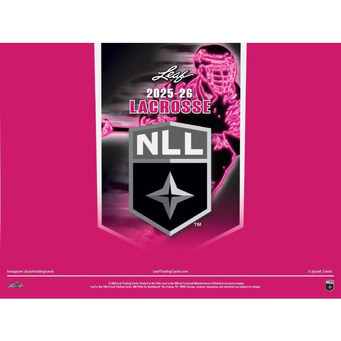 2025-26 Leaf National Lacrosse League Hobby Box