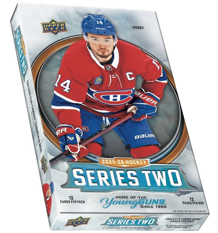 2025–26 Upper Deck Series 2 Hockey Hobby Box (Pricing In Store Only)