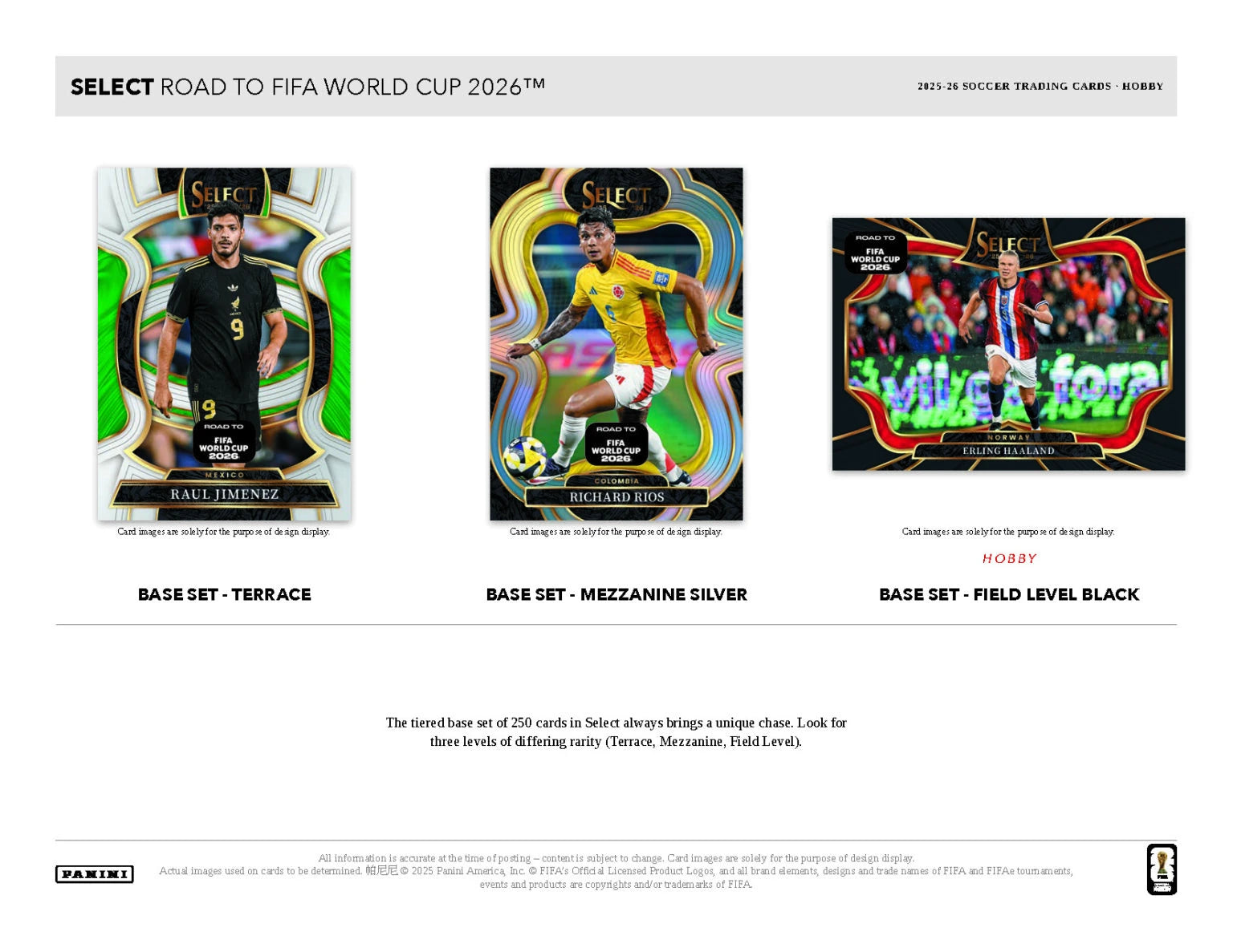 2025-26 Panini Select Road to World Cup Soccer Hobby Box