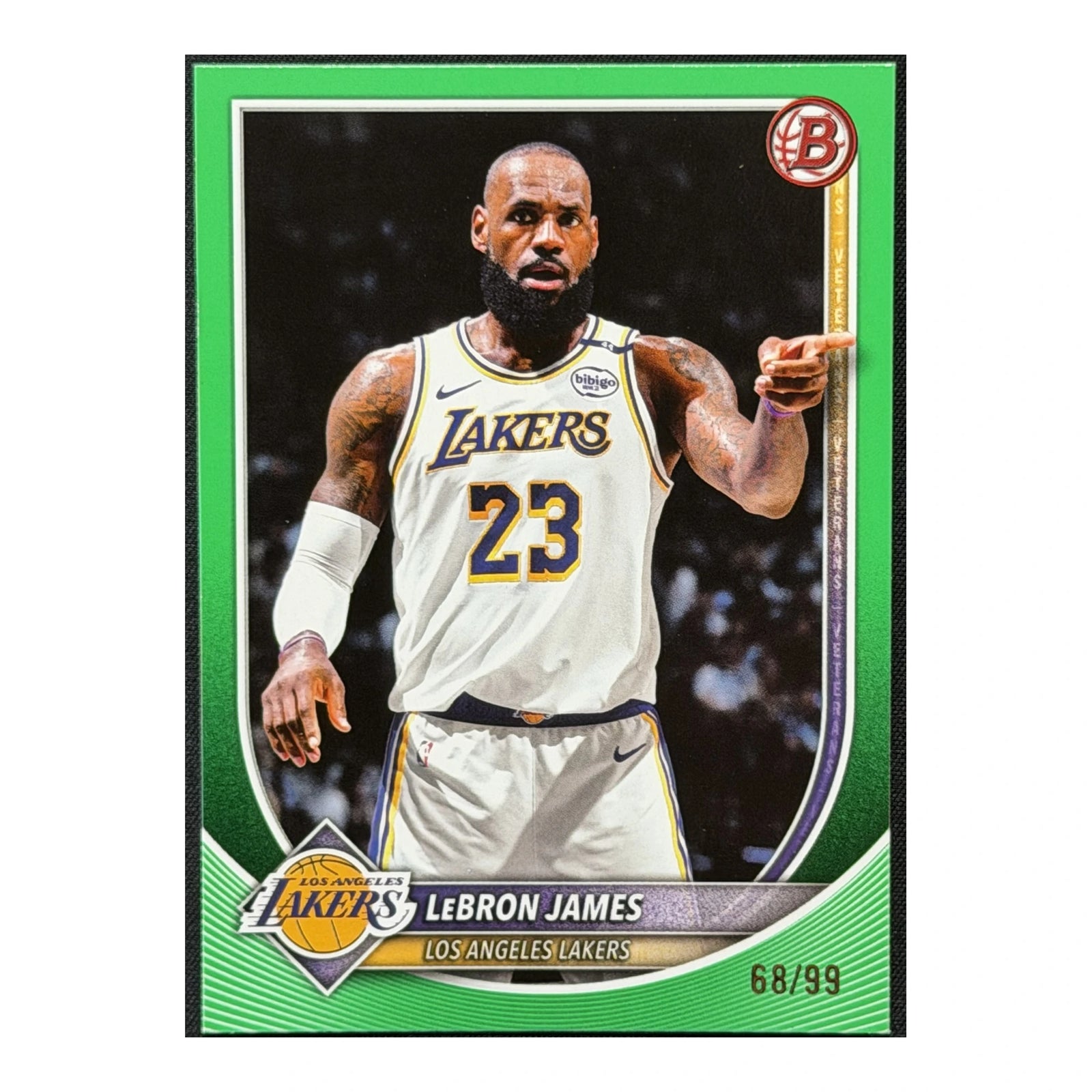 2025-26 Bowman LeBron James #121 Green /99