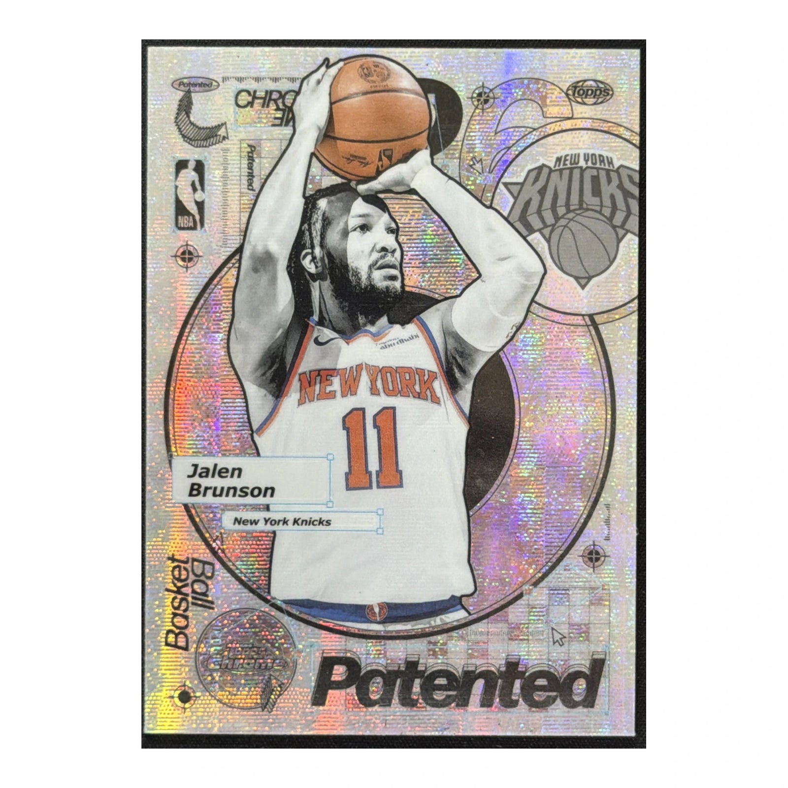 2025-26 Topps Chrome Jalen Brunson Patented SSP Case Hit