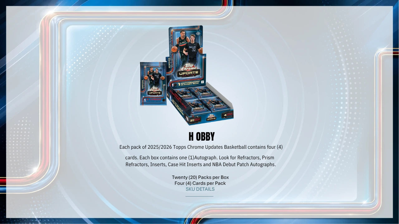 2025-26 Topps Chrome Update Basketball Jumbo Hobby Box