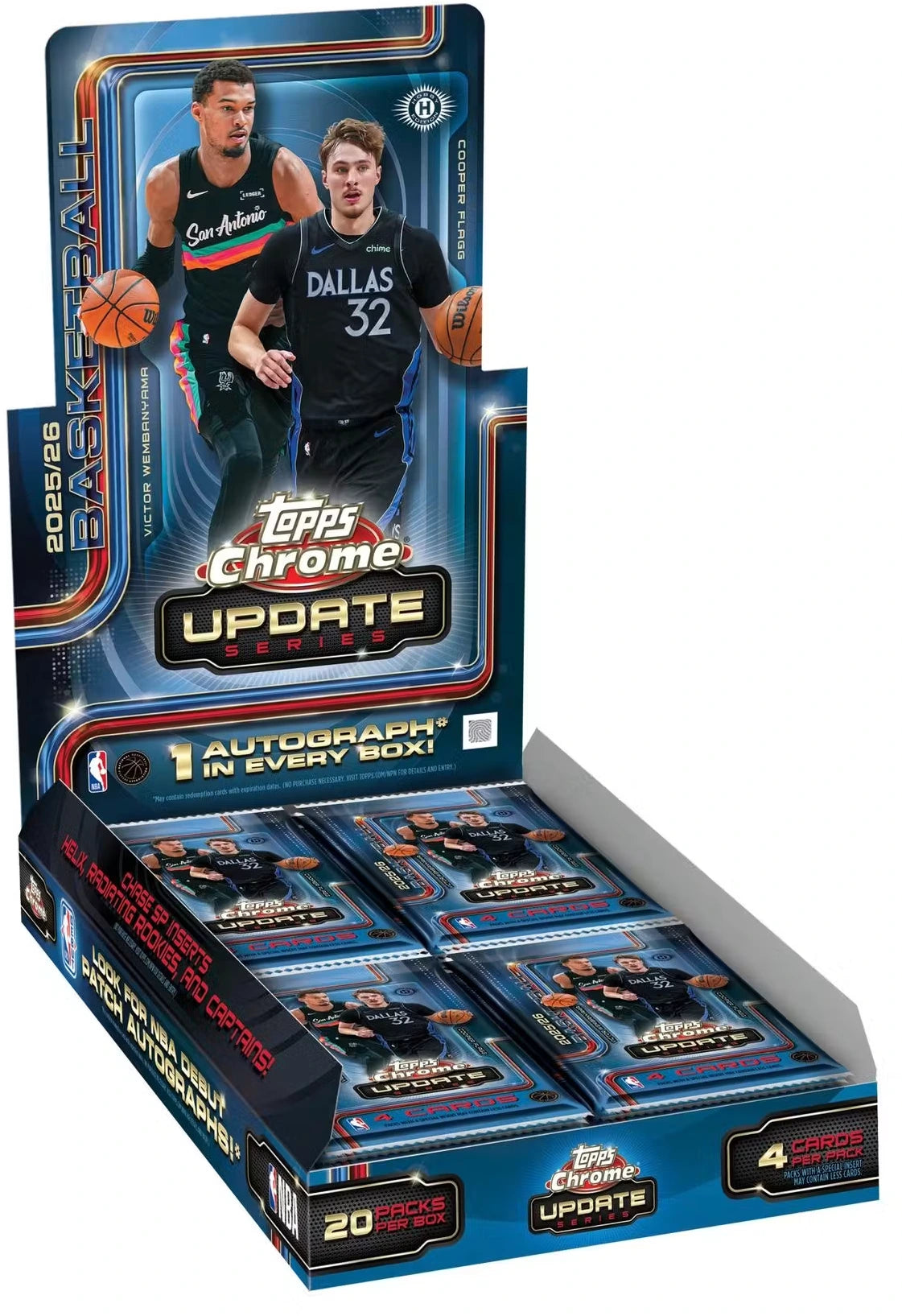 2025-26 Topps Chrome Update Basketball Hobby Box