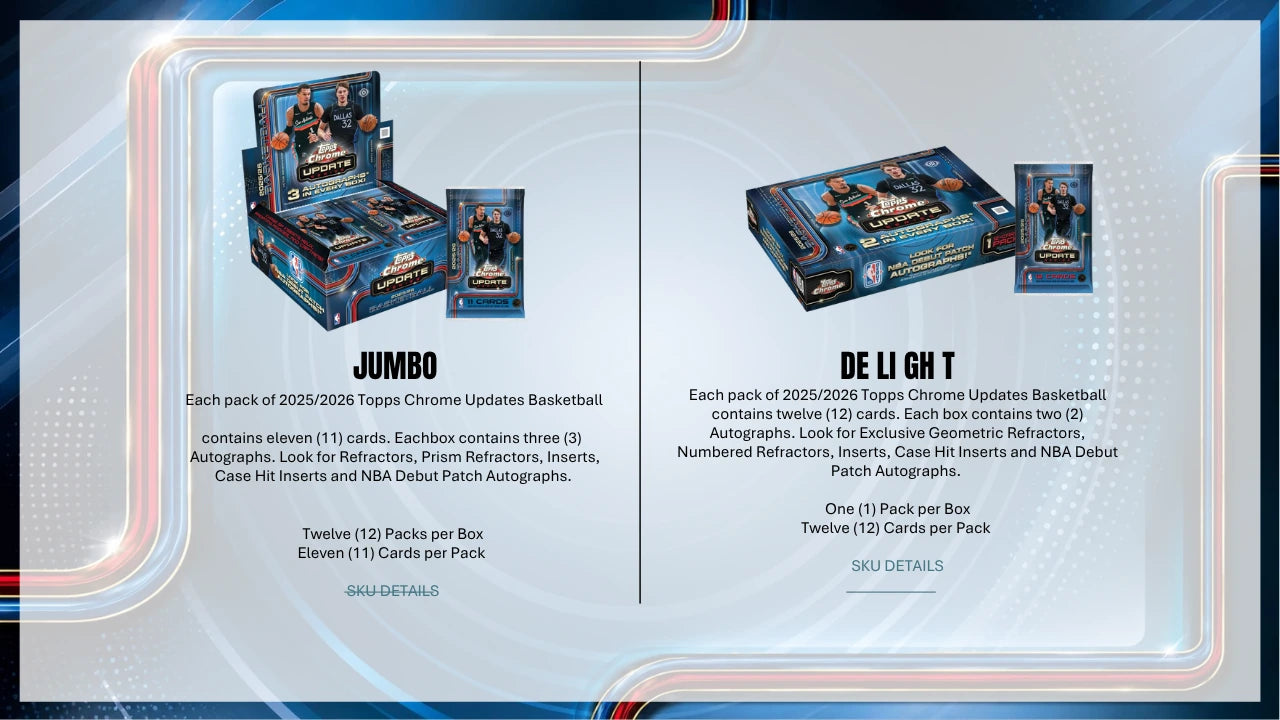 2025-26 Topps Chrome Update Basketball Hobby Box