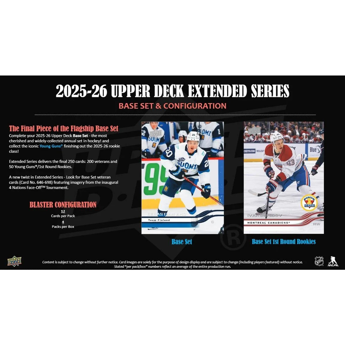 2025-26 Upper Deck Extended Series Hockey Blaster Box