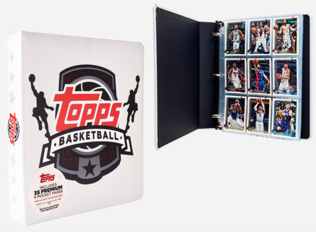 2025-26 Topps NBA Basketball Binder (with 9 Pocket Pages)