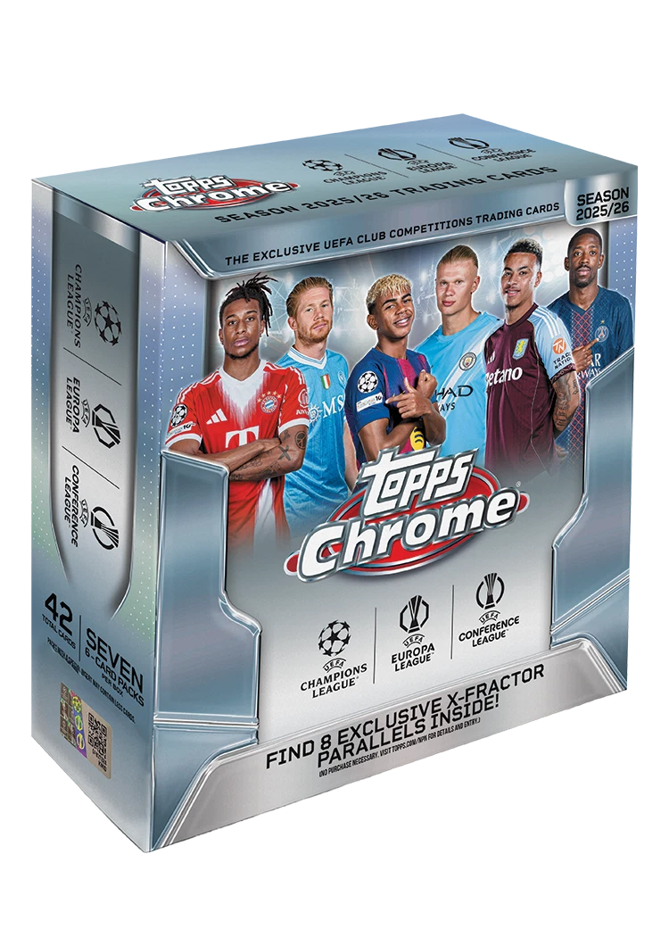 2025-26 Topps Chrome UEFA Club Competitions Mega Box