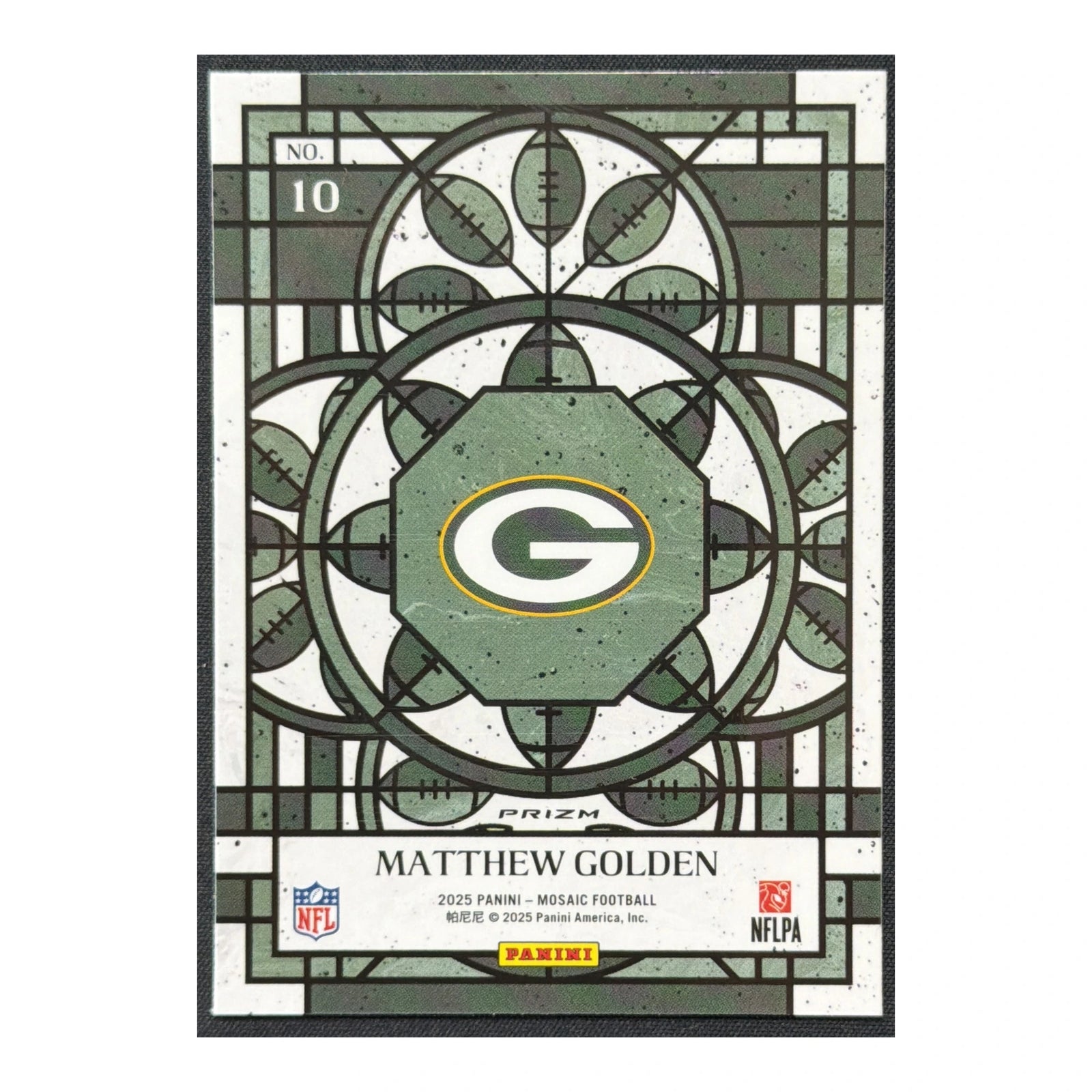 2025 Panini Mosaic Matthew Golden Stained Glass SSP