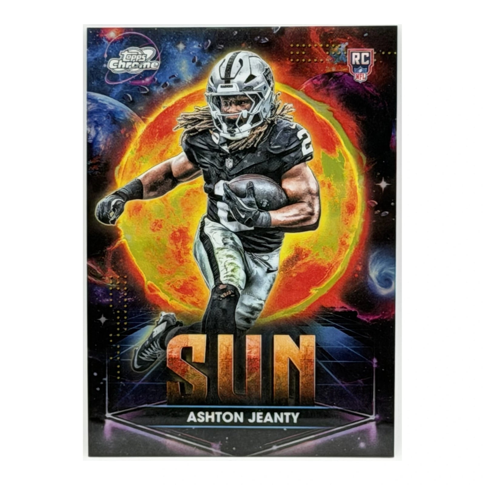 2025 Topps Cosmic Chrome Ashton Jeanty RC Planetary Pursuit Sun SSP