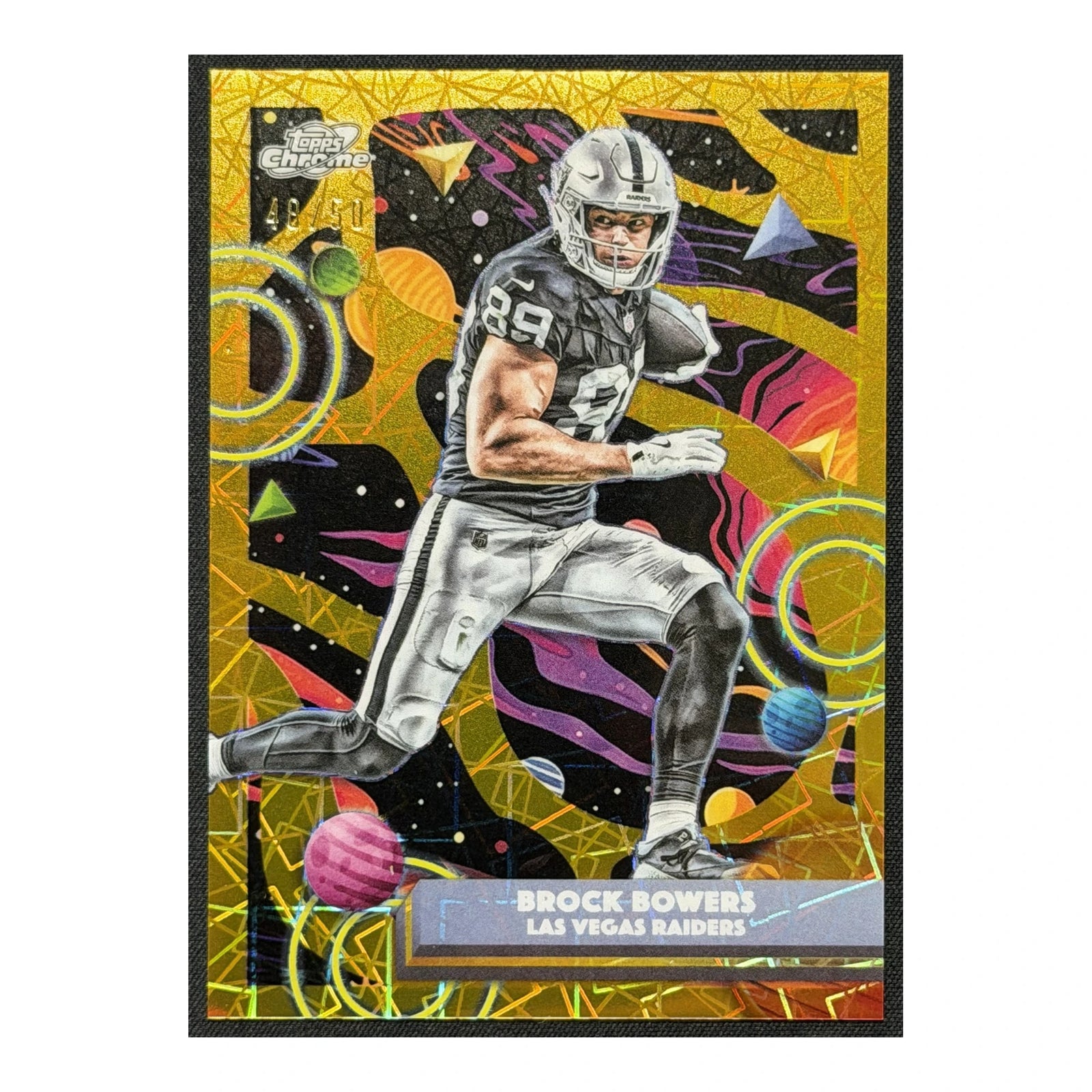 2025 Topps Cosmic Chrome Brock Bowers RC Gold /50
