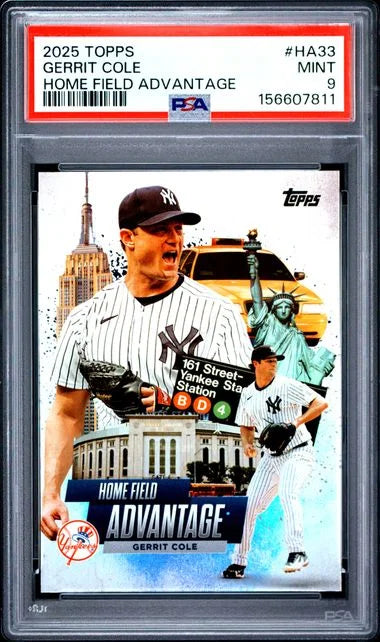 2025 Topps Series 2 Gerrit Cole Home Field Advantage PSA 9