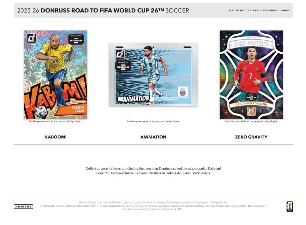 2025-26 Panini Donruss Road to FIFA World Cup Soccer Hobby Pack