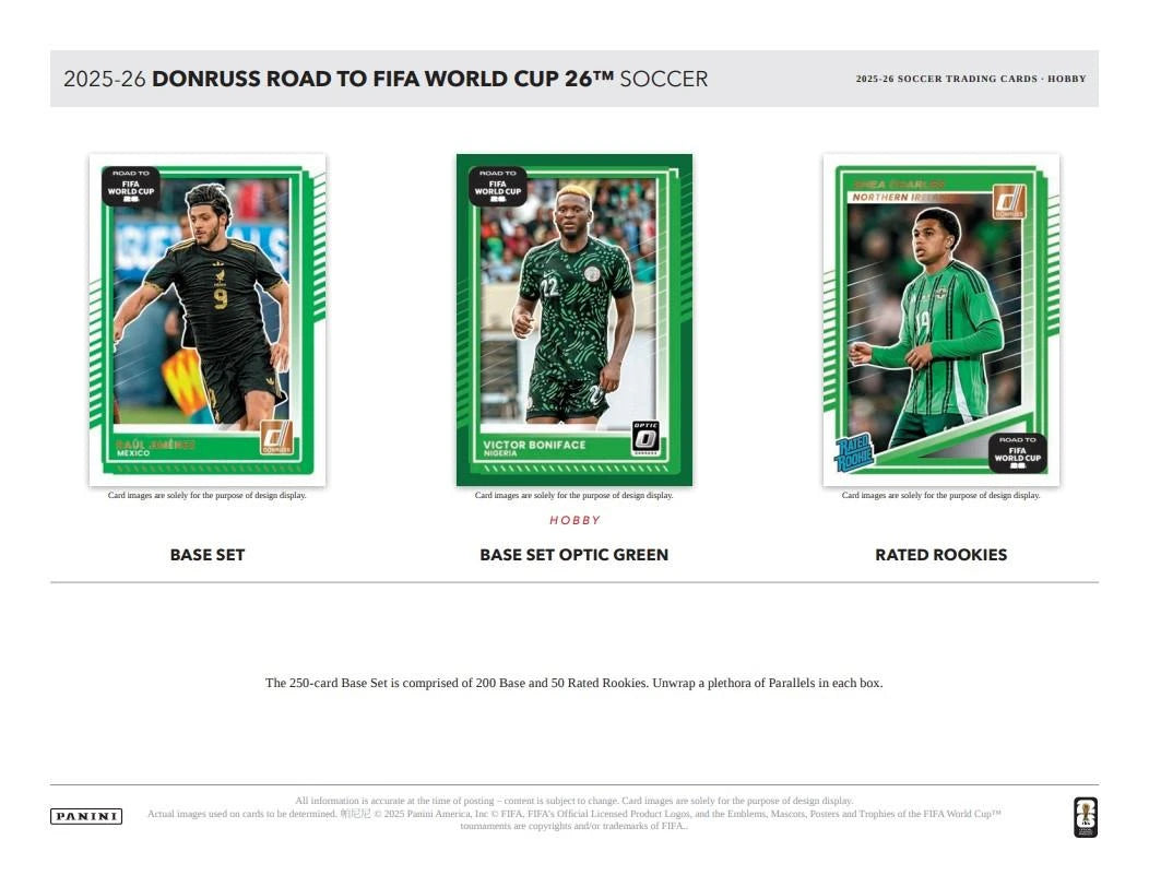 2025-26 Panini Donruss Road to FIFA World Cup Soccer Hobby Pack
