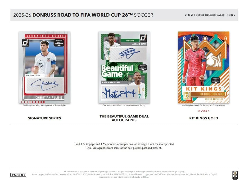 2025-26 Panini Donruss Road to FIFA World Cup Soccer Hobby Pack