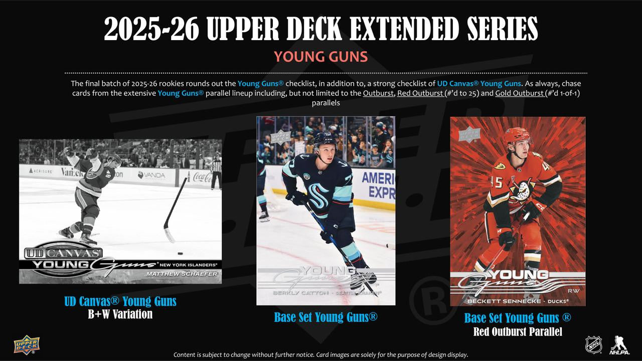 2025-26 Upper Deck Extended Series Hockey Hobby Box (Pricing In Store Only)
