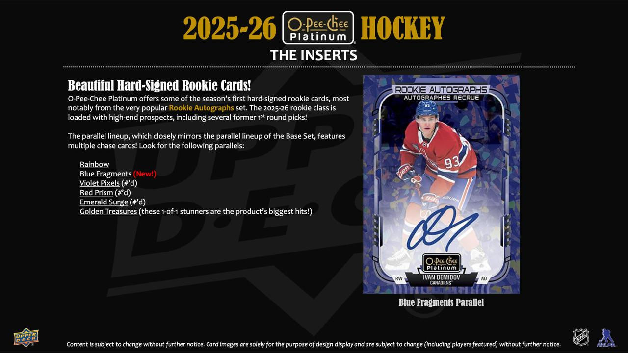 2025-26 Upper Deck O-Pee-Chee Platinum Hockey Blaster Box