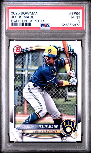 2025 Bowman Paper Prospects #BP66 Jesus Made PSA 9