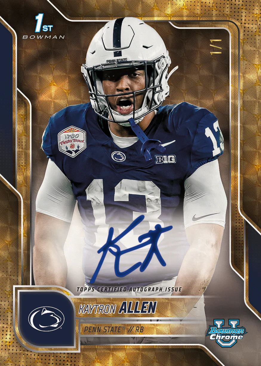 2025 Bowman Chrome University Football Mega Box